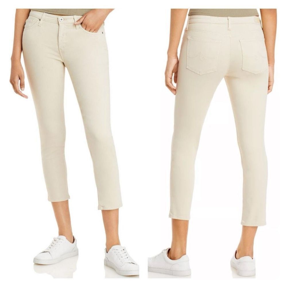 AG Adriano Goldschmied Women's Prima Cigarette Ankle Jeans Denim Size 29R